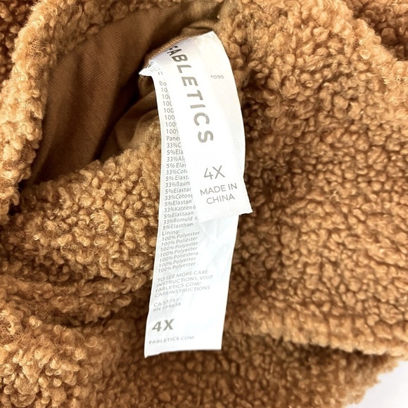Fabletics Sepia/Black Spence Reversible Jacket Size 4X - Picture 7 of 7